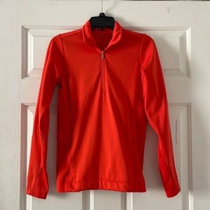 Nike Golf Tour Performance Therma Fit Orange Pullover Size Small
